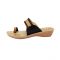 Womens Daily Wear Heeled Chappal With Toe Ring and Belt Black 2701