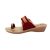 Womens Daily Wear Heeled Chappal With Toe Ring and Belt Cherry 2701
