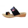 Womens Daily Wear Heeled Chappal With Toe Ring and Belt Black 2908
