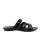 Mens Daily Wear Light Weight Black Slippers with Leather Look upper 5245
