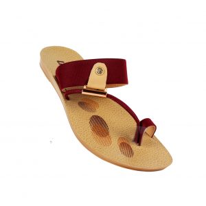 Womens Daily Wear chappal With Toe Ring Cherry 2300
